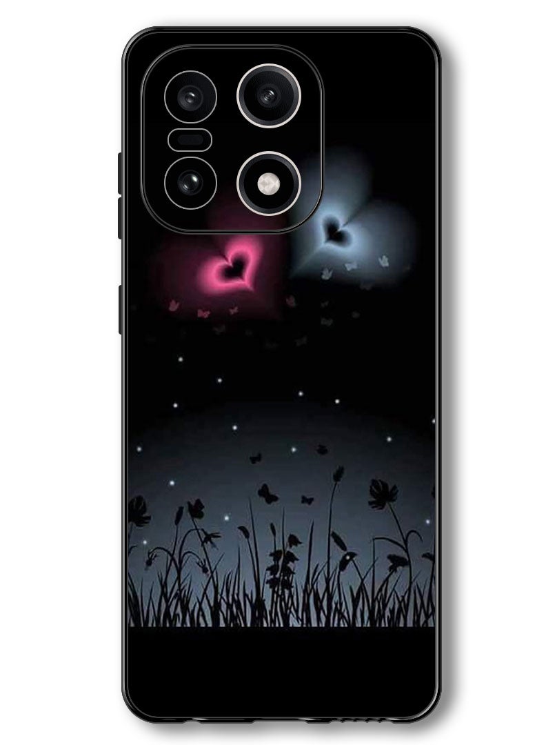 Theodor Case Compatible with OnePlus 15 6.78 Inch Protection Shockproof Bumper Cover Two Hearts (2) - Image 1